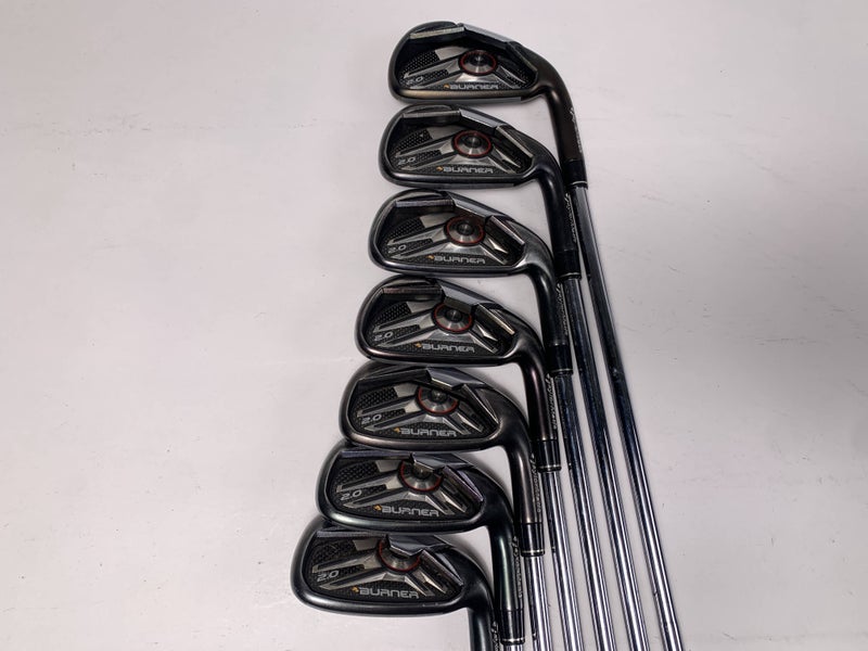 TaylorMade Burner 2.0 Iron Set 4-PW SuperFast 85g Stiff Steel Mens RH