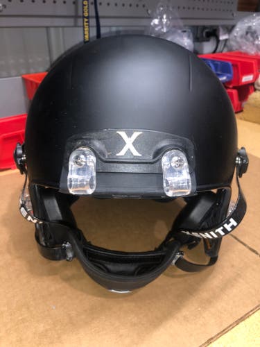 USED XENITH X2E+ ADULT FOOTBALL HELMET - LARGE - FLAT BLACK