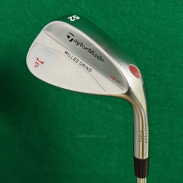 TaylorMade Milled Grind Chrome 52-SB9 52 Gap Wedge Dynamic Gold Steel Wedge