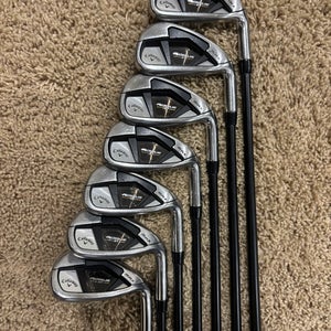 Men's 2022 Callaway Rogue ST Max Right Handed Iron Set Regular Flex Graphite Shaft (Used)