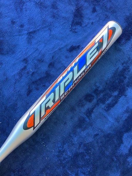 2007 Gray Easton Triple 7 Fastpitch Bat (-11.5) Alloy 22.5 oz 34" (Used)