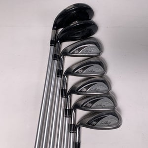 Callaway Solaire Gems Hybrid Iron Set 5-PW+SW 45g Ladies Steel Womens LH