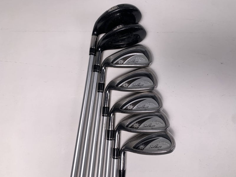Callaway Solaire Gems Hybrid Iron Set 5-PW+SW 45g Ladies Steel Womens LH