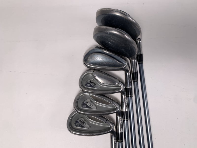 Adams Idea Womens a2 OS Hybrid Iron Set 3 & 5 FW 7-PW Aldila Idea Womens 55g RH
