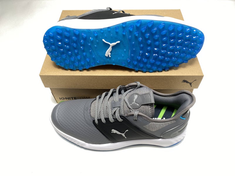 Puma Ignite Elevate Golf Shoes Gray Blue Men's SZ 9 (376077 03)