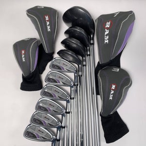 Ram G Force Tour Club Set Driver 3W 5W 4H 5 -PW True Temper Ladies RH HC