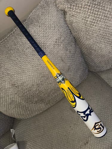 2025 Louisville Slugger Savannah Bananas Alloy USSSA Certified Bat (-10) 18 oz 28" (Used)