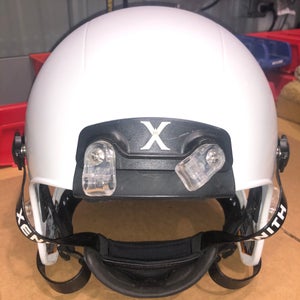 USED XENITH X2E+ ADULT FOOTBALL HELMET - LARGE - METALLIC WHITE
