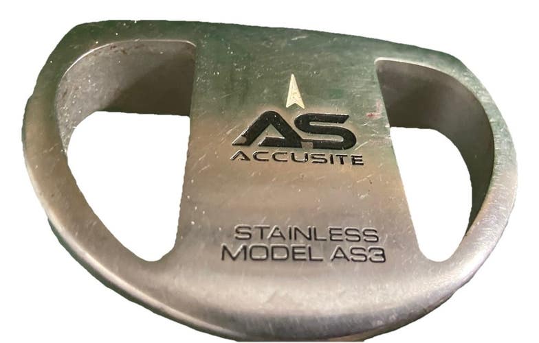 Maltby AS3 AccuSite Mallet Putter RH Steel 33 Inches With New Oversize Grip Nice