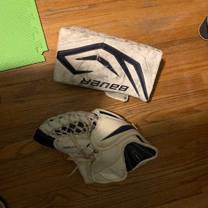 Bauer Supreme One70 Full Right glove and one90 full right blocker (Used)