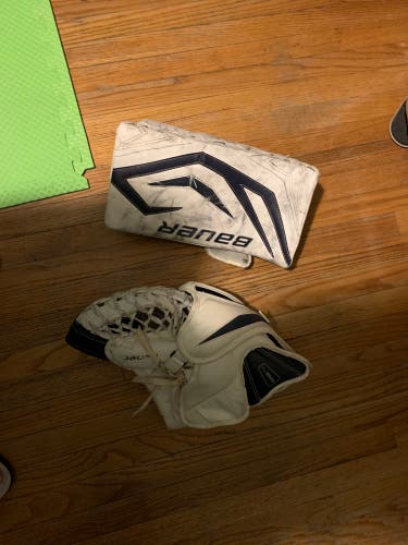 Bauer Supreme One70 Full Right glove and one90 full right blocker (Used)