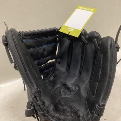 Used Wilson A04RB19JL34 RH Throw Fastpitch Gloves Black 12" 11725-S000491658
