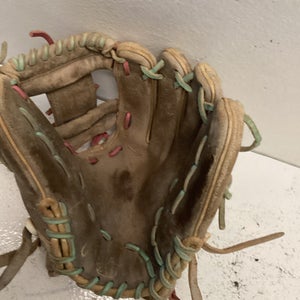 Used Rawlings PRO204W-2GW BB/SB Glove RH Throw Silver 11 1/2" 11443-S000198999