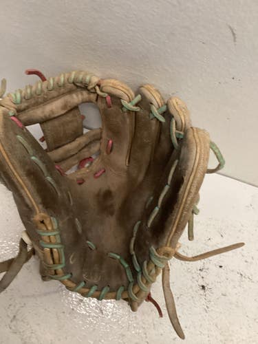 Used Rawlings PRO204W-2GW BB/SB Glove RH Throw Silver 11 1/2" 11443-S000198999