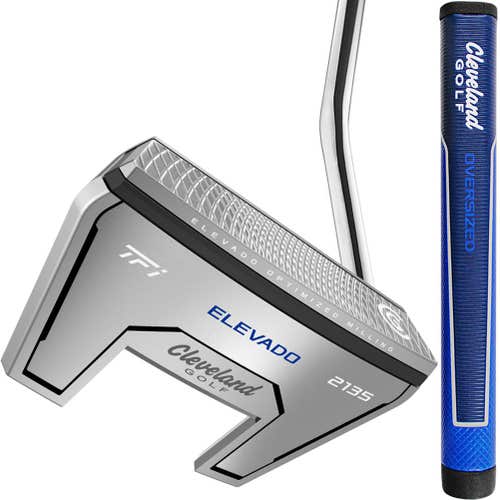 Cleveland TFI 2135 Satin Elevado O/S Putter (35", Single Bend, Mallet) Golf NEW