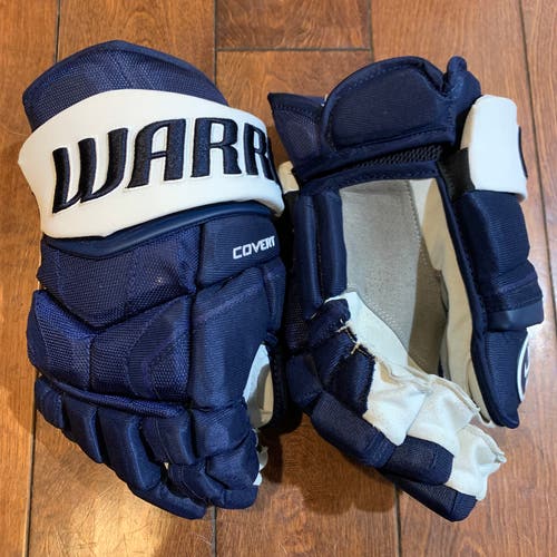 13" Warrior Covert QRE Pro Stock Navy/White Colorado Avalanche Gloves *Read Full Description*