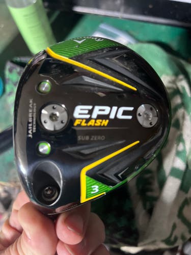 Callaway Epic Flash Sub Zero Left Hand Fairway Wood 3 Wood (New) head only!!!