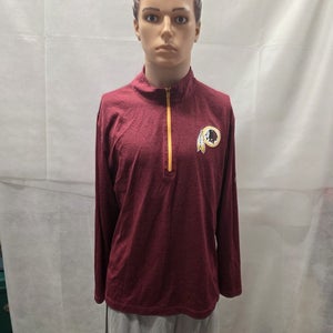 Washington Redskins Majestic 1/4 Zip Jacket L NFL