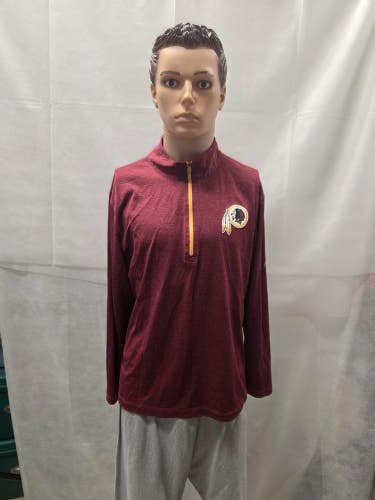 Washington Redskins Majestic 1/4 Zip Jacket L NFL