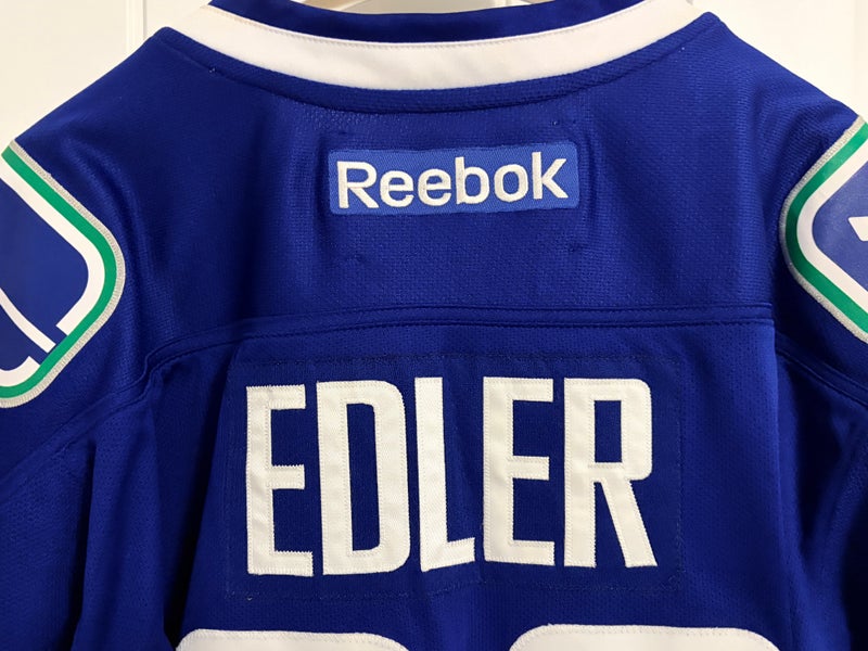 Authentic Reebok Vancouver Canucks Alex Edler Blue Orca Jersey Size ...