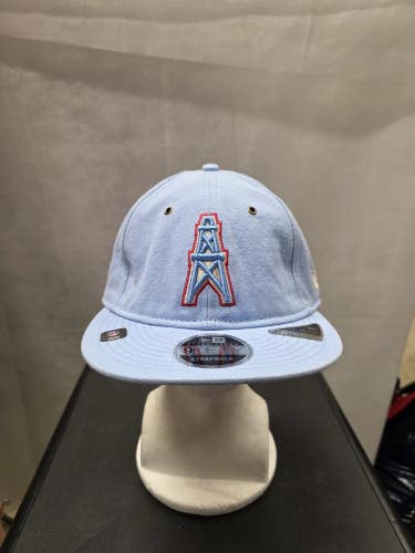 NWS Houston Oilers New Era Retro Crown 9fifty Strapback Hat NFL