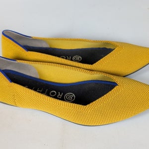 Rothy's The Point Marigold Yellow Luxury Flats Washable Retired Womens Size: 6.5