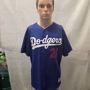 Los Angeles Dodgers Majestic Mesh Jersey  XXL 2XL Blue MLB