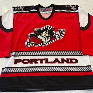 Red XL Portland Pirates Jersey (Used)