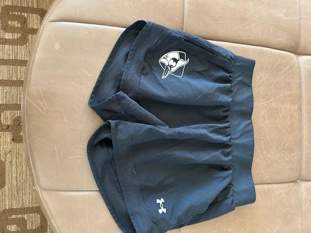 Johns Hopkins Women's Lacrosse Black, Team-Issued, Training Shorts - Size M