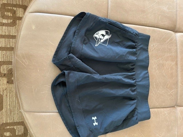 Johns Hopkins Women's Lacrosse Black, Team-Issued, Training Shorts - Size M