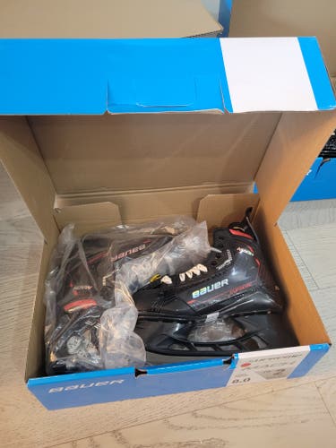 2025 Bauer Supreme Mach Hockey Skates Regular Width Pro Stock 8 (New)