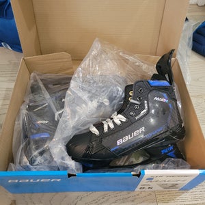 2025 Bauer blue prostock Supreme Mach Hockey Skates Regular Width Pro Stock 8.5 (New)