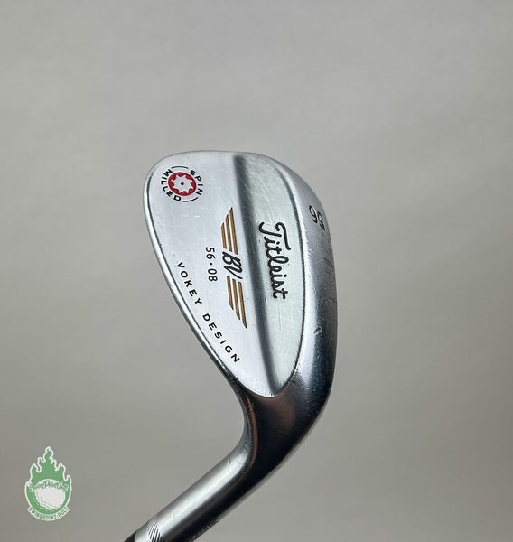 Used Right Handed Titleist Vokey Spin Milled 56*-08 Wedge Flex Steel Golf Club