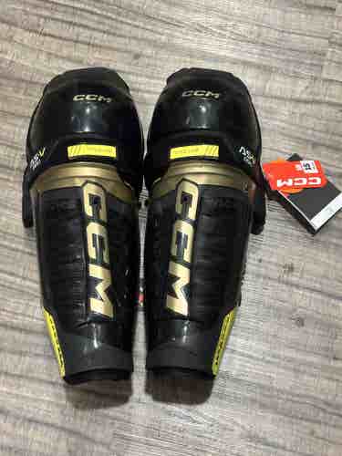 CCM ASV Pro Pro Stock Hockey Shin Pads, Senior Size 15”