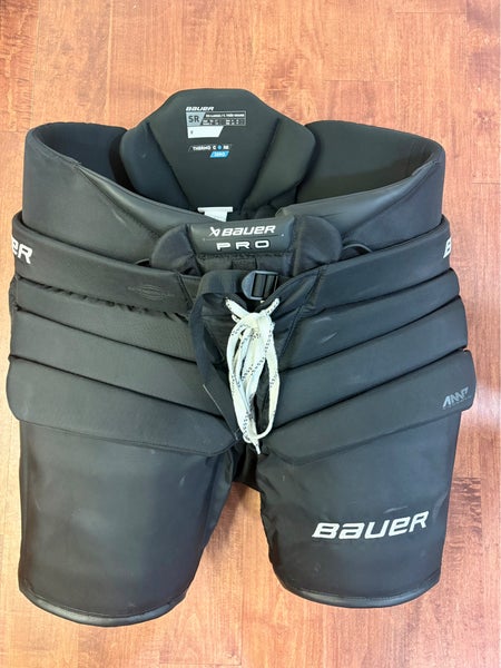 Senior XXL Bauer Pro Hockey Goalie Pants Black (Lightly Used)