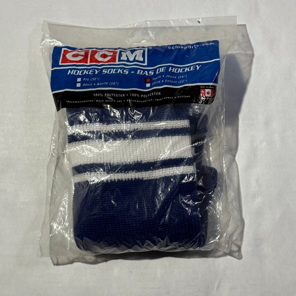 Blue Youth CCM Socks (New) 24”
