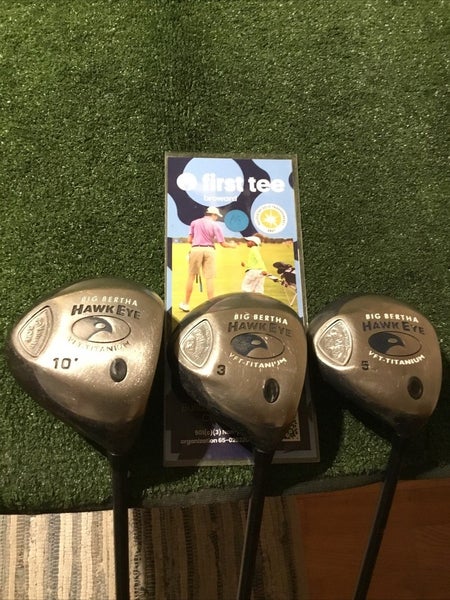 Callaway Big Bertha Hawkeye VFT Ti. Woods Set (D, 3W, 5W) Seniors Light Graphite