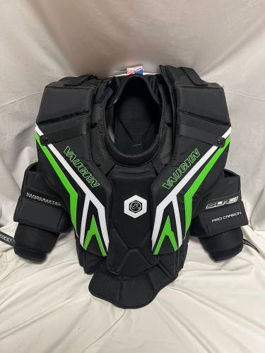 Large Vaughn SLR4 Pro Carbon Goalie Chest Protector (Used)