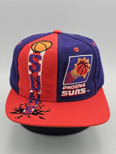 Vintage Rare Phoenix Suns NBA Sports Slam Dunk Big Logo Sports Hat Vtg Snapback