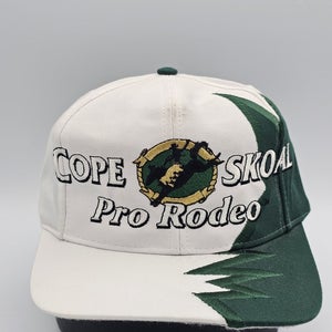 Vintage Copenhagen SKOAL Pro Rodeo Jagged Edge Chew Promo Hat Cap Vtg Strapback