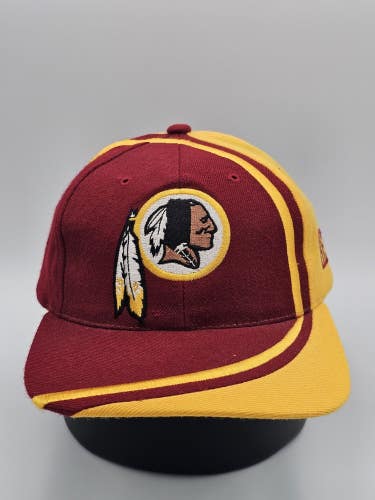 Vintage Washington Redskins NFL Sports Plain Logo Swirl 90s Reebok Hat Snapback