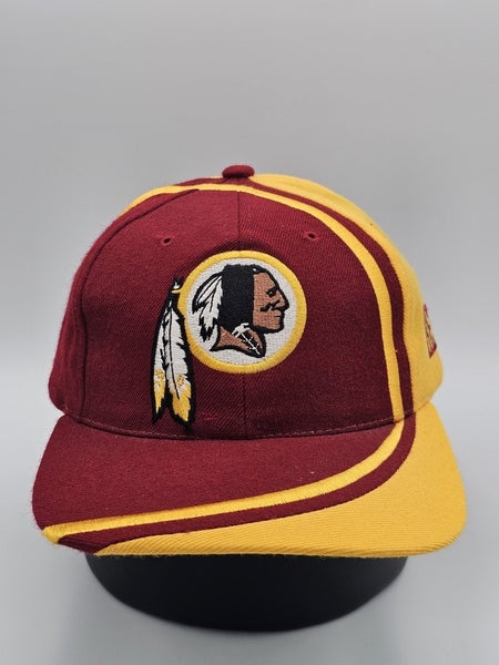 Vintage Washington Redskins NFL Sports Plain Logo Swirl 90s Reebok Hat Snapback