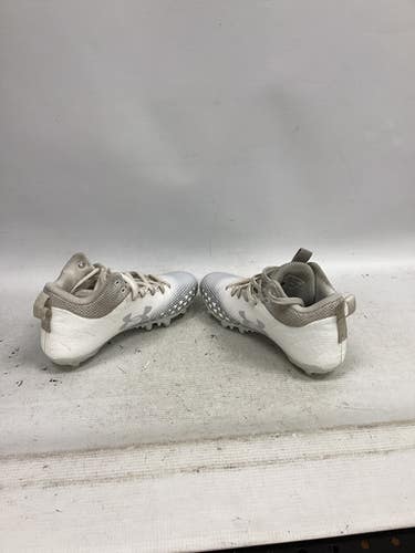 Used Under Armour LAX Cleats Boys White Junior 03 11851-S000039305