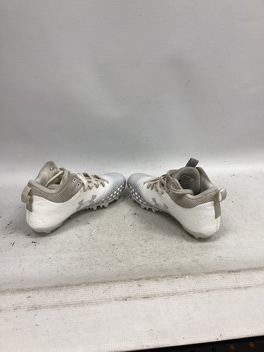 Used Under Armour LAX Cleats Boys White Junior 03 11851-S000039305