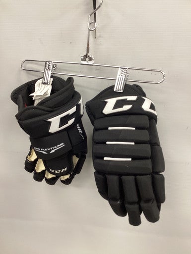 Used CCM 4R LITE Junior Gloves Black 12" 11851-S000039323