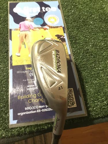 Tour Edge Bazooka Platinum Iron-Wood 41* 9 Iron Seniors 65g Graphite Shaft 36