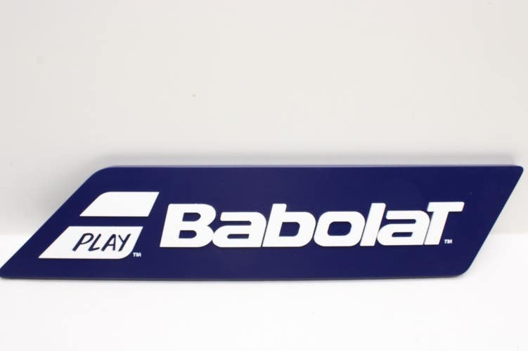 BABOLAT "PLAY / LOGO" IN-STORE DISPLAY SIGN. PROMO ITEM ~21" X ~5"