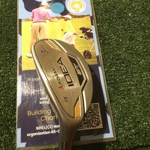 Adams Left Handed Idea A7 PNT 19* 3 Iron Hybrid Stiff 85 Series HY Graphite (LH)