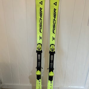 2024 Fischer RC4 World Cup SL 155 cm Racing Skis With Bindings (Used)