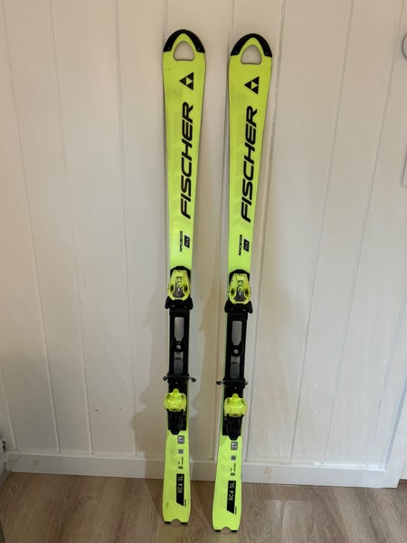 2024 Fischer RC4 World Cup SL 155 cm Racing Skis With Bindings (Used)